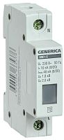 Ограничитель перенапряжения ОПС1-C 1Р 10/40кА 230В GENERICA | код MOP20-1-C-G | IEK