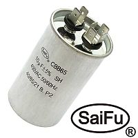 Пусковой конденсатор SAIFU CBB65, 10 мкФ, 450 В | код 104253 | Saifu