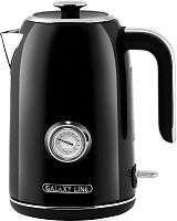 Чайник электрический Galaxy Line GL 0350 1.7л. 2200Вт черный корпус: нерж.сталь (ГЛ0350Л) | код 2026996 | GALAXY LINE