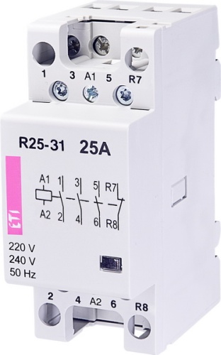 Контактор R 25-31 230V AC 25A (AC1) | код 002462320 | ETI