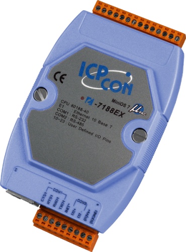 I-7188EX-MTCP CR Modbus/TCP Internet/Ethernet Embedded Internet/Ethernet Controller with one Ethernet por | код 00-01135504 | ICP DAS