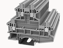 DCKKB2.5-01P-11-00Z(H), Клемма винтовая, 2 ур., 2.5 мм.кв., серый | код 11020000073 | DEGSON