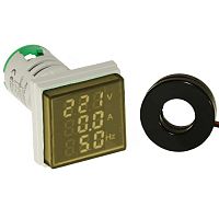 Цифровой LED вольтметр, ампермерметр, частотомер переменного тока RUICHI DMS-302 | код 110533 | Ruichi