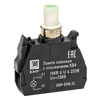 Лампа сменная c основанием XB4 зеленая 230В PROxima | код XB4-EML-G | EKF