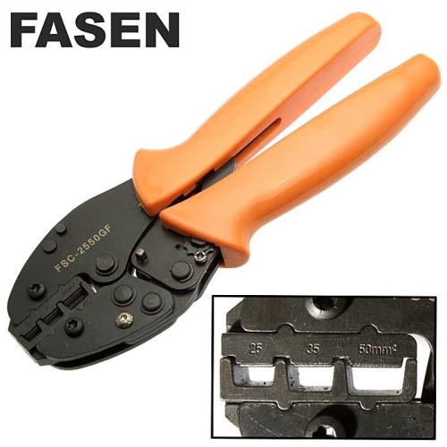 Кримпер для обжима кабельных наконечников FASEN FSC-2550GF | код 109935 | Fasen