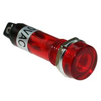 Лампочка неоновая в корпусе RUICHI N-805-R, 220 В, красная | код 64151 | Ruichi