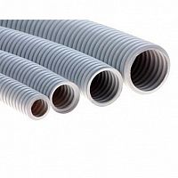 Труба PA6V0, гибкая гофр. д.10мм, без протяжки, 50м, цвет тёмно-серый (упак. 50м) | код. 8001050 | DKC