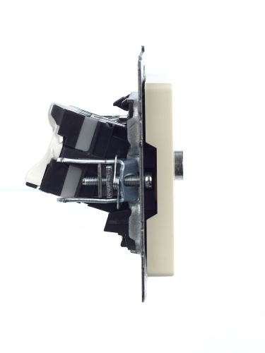 BRITE Розетка двойная TV+RJ45 кат.5E РТВ/РК12-БрКр бежевый | код BR-AK20-1-K10 | IEK фото 5