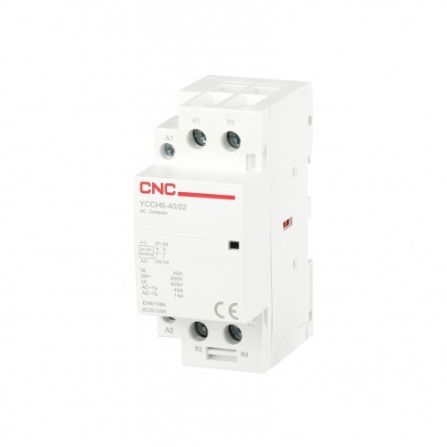Модульный контактор YCCH6 40/11 40A 2P AC24В 1НО+1НЗ | код A033968 | CNC