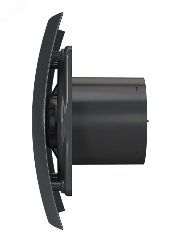 Вентилятор осевой вытяжной с обратным клапаном D125 декоративный | код BREEZE 5C Obsidian | DiCiTi