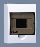 Корпус модульный навесной ЩРH-П-6 тонированная дверь IP41: 1 ряд, 6 модулей, 200 х 148 х 96 (ВхШхГ) | код. 31009DEK | DEKraft