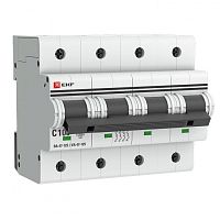 Выключатель автоматический четырехполюсный ВА 47-125 100А D 15кА PROxima | код. mcb47125-4-100D | EKF 