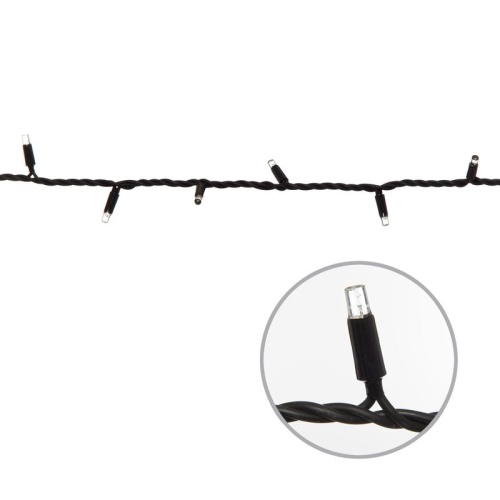 Гирлянда светодиодная ULD-F90PRO S10M-100/SBK WH 10м без вилки статическое свечение соединяемая 100 светодиодов бел. свет (4000К) IP67 провод черн. Uniel UL-00013209 фото 2 Гирлянда светодиодная ULD-F90PRO S10M-100/SBK WH 10м без вилки статическое свечение соединяемая 100 светодиодов бел. свет (4000К) IP67 провод черн. Uniel UL-00013209 фото 2