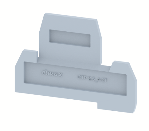 Концевая пластина для клемм, синяя CTP2.5_4-2T-BLUE | код 3910940001 | Elmex
