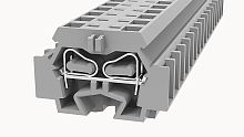 WS4-DB-01P-11-00Z(H) Клеммный блок (клеммник) мини проходной пружин., модульный (с проуш. крепл.), выс. 23.0 мм/глуб. 33.4 мм, сеч. пров. 28-12AWG/ до 4.0 кв.мм, до 300В/20А, серый изол., шир. 7.0 мм | код 11030000281 | DEGSON