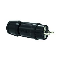 Вилка Schuko 16A 3p(2P+E) 250V IP44 Bals черный MULTI-GRIP | код 7372 | Bals
