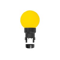 Лампа шар 6 LED для белт-лайта, цвет: Жёлтый, 45мм, жёлтая колба | код 405-141 | NEON-NIGHT