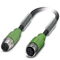 Кабель для датчика / исполнительного элемента SAC-4P-M12MS/10,0-PUR/M12FS SH | код 1508132 | PHOENIX CONTACT