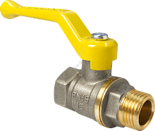 Кран шаровой для газа 11Б27фтМ никелированный 3/4' ВН ручка рычаг | код VF.272.NR3.034 | Valfex