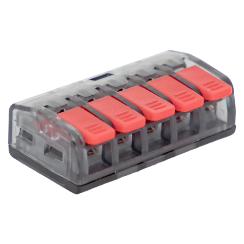 Клемма СМК 221-415 5 отверстий 0,2-4,0 мм2 (50шт,) PROxima | код plc-smk-221-415 | EKF фото 2