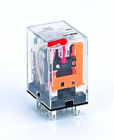 Промежуточное реле 2 конт. с LED инд. и TEST функ. 5А 127В AC ПР-102 | код 23863DEK | DEKraft