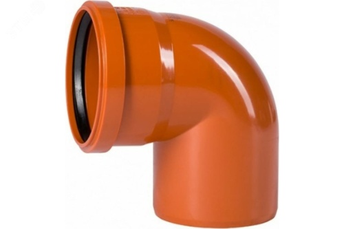 Отвод наружной канализации 110 мм. 87 градусов | код 2491095 | Хемкор