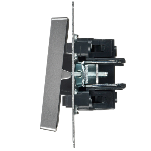 BRITE Выключ. 2-кл. с инд. отел. 10А ВС10-2-9-БрС сталь IEK | код BR-V20-2-10-K46 | IEK фото 4