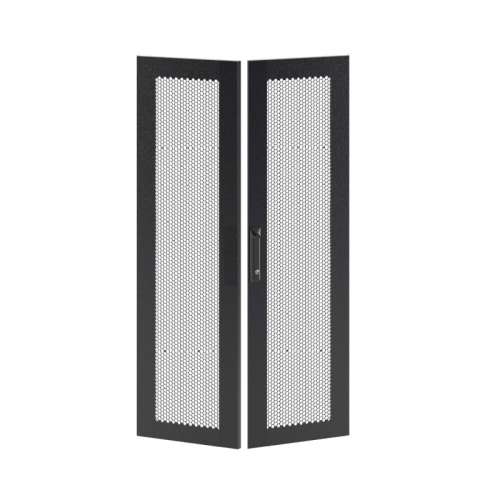 Дверь перфорированная двухстворчатая для IT-CQE 1200 x 600 RAL9005 | код RBITCPMD1260 | DKC