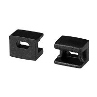 Заглушка PLINTUS-FANTOM BLACK с отверстием (Arlight, Пластик) | код 43608 | Arlight