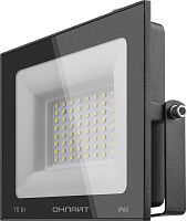 Прожектор светодиодный 61 950 OFL-70-6K-BL-IP65-LED 70Вт 6000К IP65 5600лм черн. | код 61950 | ОНЛАЙТ