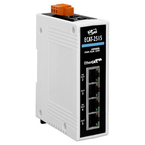 ECAT-2515 CR 1 1-to-5 Port EtherCAT Junction Slave Module (RoHS) | код 00-06133591 | ICP DAS