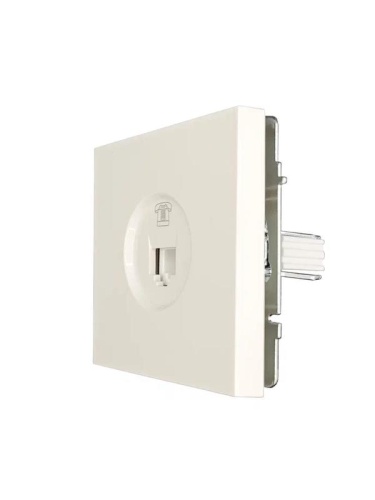 ZIMA Розетка телефонная евро слоновая кость LEZARD | код 704-9088-137 | LEZARD