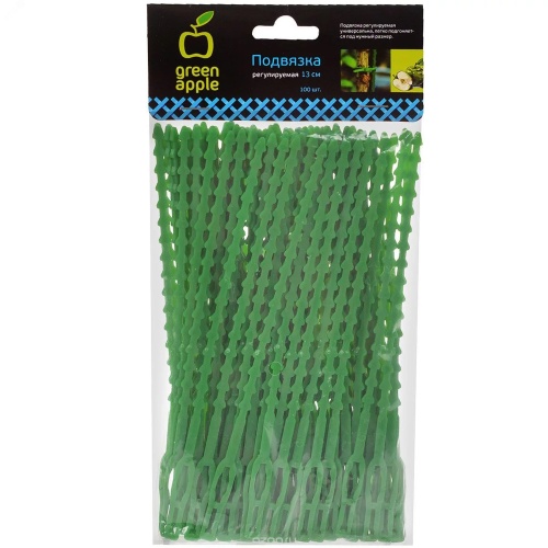 Подвязки для растений регулируемые 13 см GTT-26 | код Б0008180 | GREEN APPLE