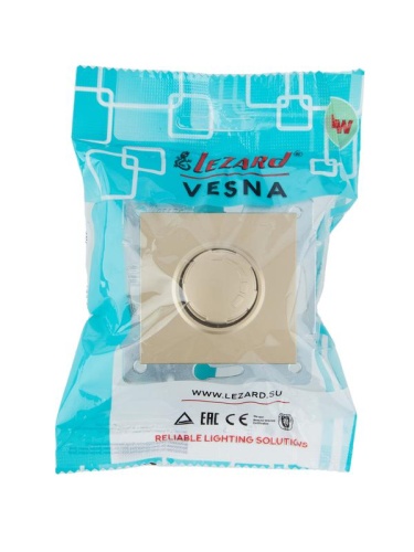 VESNA Диммер 1000W золото | код 742-3688-157 | LEZARD фото 5 VESNA Диммер 1000W золото | код 742-3688-157 | LEZARD фото 5