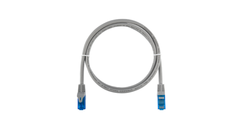 Коммутационный шнур NIKOMAX Essential Line U/UTP 4 пары, Кат.6 (Класс E), 250МГц, 2хRJ45/8P8C, T568B, заливной, с защитой защелки, многожильный, BC (чистая медь), 25AWG (7x0,175мм), LSZH нг(А)-HFLTx, серый, 5м | код NMC-PC4UE55B-ES-050-C-GY