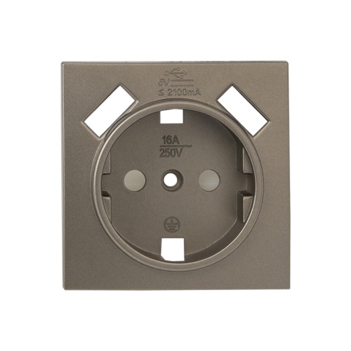 Валенсия лицевая панель розетки 1-местной с/з 16А кашемир с защ, штор, с 2 USB 2,1А PROxima | код ESR16-L-028-40-2USB | EKF Валенсия лицевая панель розетки 1-местной с/з 16А кашемир с защ, штор, с 2 USB 2,1А PROxima | код ESR16-L-028-40-2USB | EKF