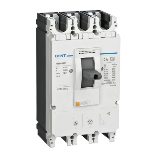 Авт. выкл. NM8NDC-630S TM 3P 500А 50кА с рег. термомаг. расцепителем соответствует стандарту ROHS | код 269362 | CHINT