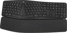 Клавиатура Logitech K860 ERGO механическая черный USB беспроводная BT Multimedia Ergo (подставка для запястий) (920-010352) | код 1988256 | Logitech