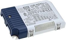 Источник питания AC-DC, 42Вт, стабилизация выходного тока, вход 180…295В AC, 47…63Гц /254…417В DC, выход 350…1050мA/100…2В, ККМ, изоляция 3750В AC, пластиковый корпус 123.5х81.5х23мм, -30…+90С, димминг кнопкой и DALI-2 | код LCM-40DA2 | Mea
