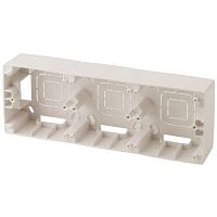 Коробка накладного монтажа 3 поста, Эра12, слоновая кость (5/50/400) 12-6103-02 | код Б0043181 | ЭРА