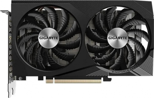 Видеокарта Gigabyte PCI-E 4.0 GV-N3050WF2OCV2-8GD NVIDIA GeForce RTX 3050 8Gb 128bit GDDR6 1792/14000 HDMIx2 DPx2 HDCP Ret | код 1987561 | GIGABYTE
