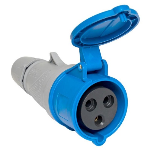 Розетка переносная 223 2P+PE 32А 220В IP44 PROxima | код ps-223-32-220-PRO | EKF