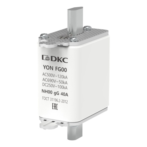 Предохранитель YON ножевого типа FG00 с одинарной индикацией 40А | код 1FG00-0040 | DKC