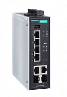 Коммутатор EDS-P506E-4PoE-2GTXSFP-T Managed Ethernet PoE Switch with 4 PoE+/60W 10/100BaseT(X) ports, 2 combo 10/100/1000BaseT(X) or 100/1000BaseSFP ports, t: -40/75, dual 12/24/48VDC power inputs | код 00-06118848 | MOXA