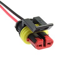 Разъём авт. соединитель RUICHI DJ7021-1.5-21 (18AWG 200 мм), 12/ 24 (DC) В | код 99789 | Ruichi