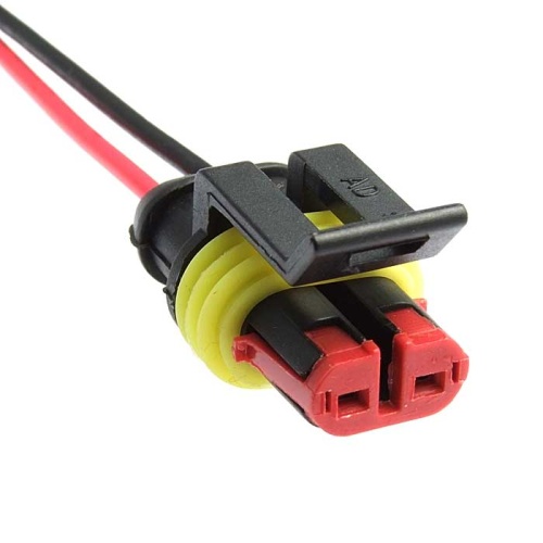 Разъём авт. соединитель RUICHI DJ7021-1.5-21 (18AWG 200 мм), 12/ 24 (DC) В | код 99789 | Ruichi