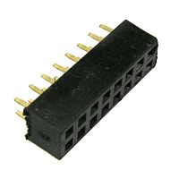 Гнездо для плат 2.00 мм RUICHI PBD2-16 (PBD2-2x8) 2.00 мм, 16 контактов | код 63434 | Ruichi