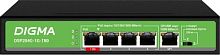 Коммутатор Digma DSP204G-1G-T80 (L2) 5x1Гбит/с 4PoE 4PoE+ 1PoE++ 80W неуправляемый | код 1976040 | DIGMA