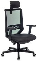 Кресло руководителя Бюрократ Expert черный TW-01 38-418 сетка/ткань с подголов. крестов. пластик | код 1587335 | БЮРОКРАТ