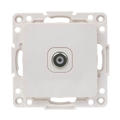 Стокгольм Механизм Розетки TV 1-местной оконечной 10дБ-240МГц белый | код EYA00-227-10 | EKF фото 2